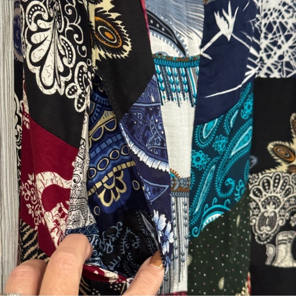 Unbranded 1 Of Kind Multiprint Romper 1 size fits most best sz 16 & smaller NWOT - Picture 3 of 4